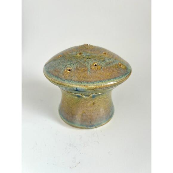 Vintage Ceramic Art Pottery Iridescent Mushroom Incense Holder and Tray - Picture 2 of 10